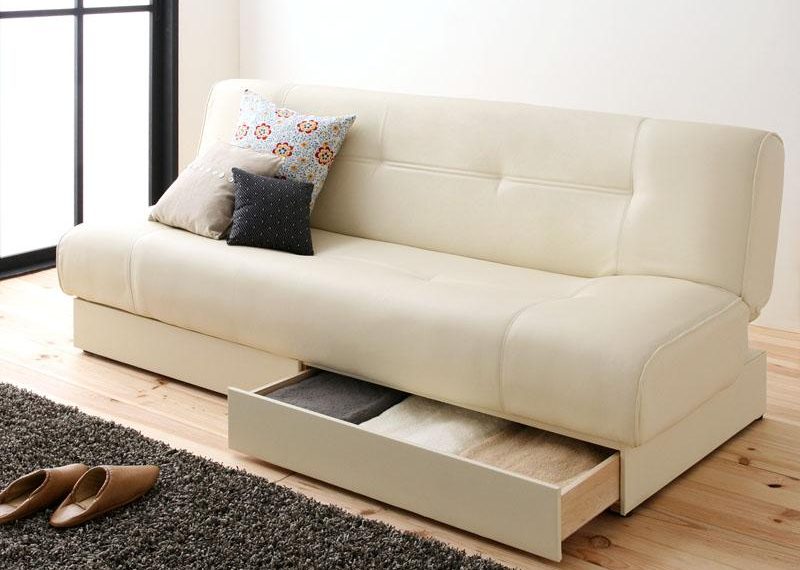 収納付きソファーで広々と快適空間！収納を増やしたい方必見！