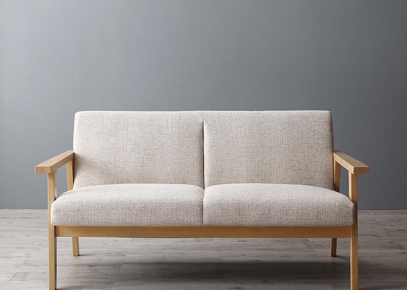 MARUNIブラウン レザー 二人掛けソファ 使用感あり （日本製