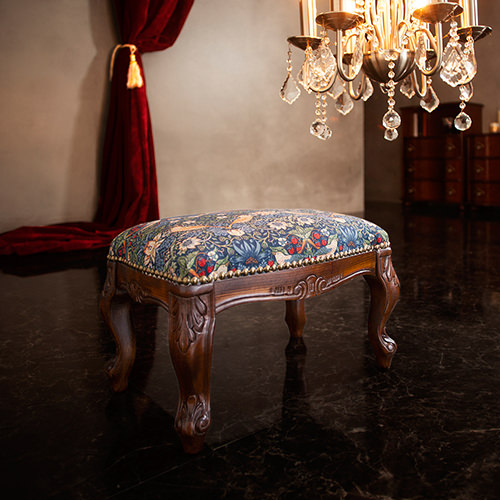 イタリア 家具 ヴェローナクラシック フットスツール 猫脚 輸入家具