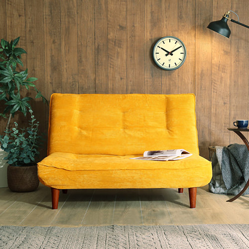 リラックス感高まるロースタイル リクライニングコーデュロイソファの