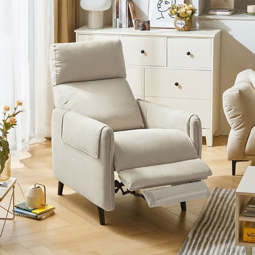 7つのクッションが体にフィット 1人掛けコンパクトリクライニング