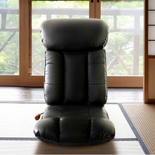 耐久性に優れた肌触りの良い 日本製スーパーソフトレザー座椅子