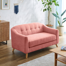 優しい色彩がおしゃれな 北欧デザインソファ 2人掛け フラミンゴ