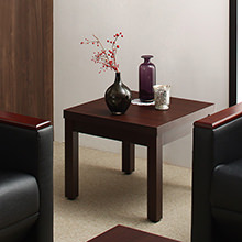 理想空間 高級木肘デザイン応接ソファシリーズ サイドテーブル