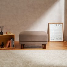 贅沢な空間でリラックスした時間を楽しむ オットマン (ブラウン)