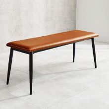 ダイニングをすっきり見せるヴィンテージ調デザイン ベンチ (ブラウン)