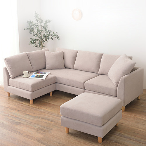 くつろげるゆったり空間に マルチスタイル カウチソファセットの詳細