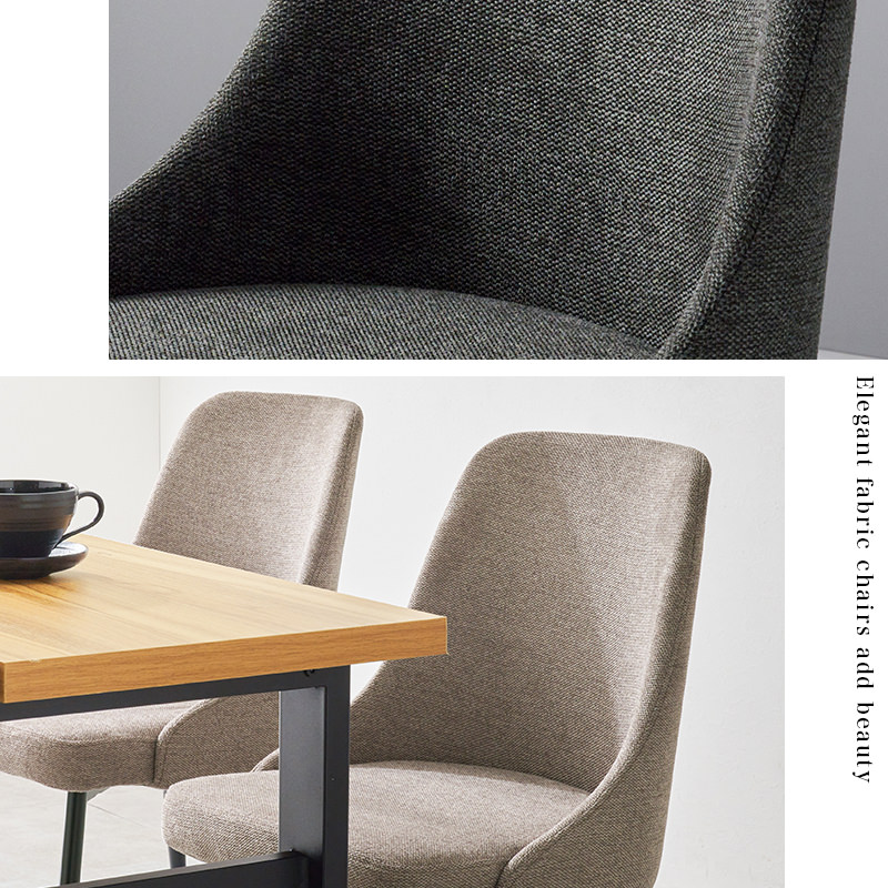 アームレスモダンデザイン チェア 2脚セット (PUグレー)の詳細