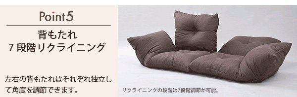 さまざまな場面で役立つ機能 国産ジャンボリクライニングカウチの詳細